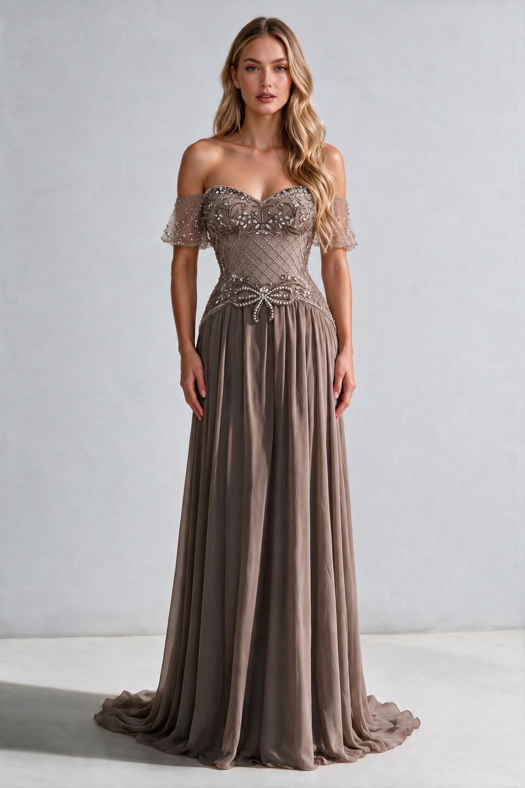 The Ribbon Gown – Caramel