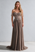 The Ribbon Gown – Caramel