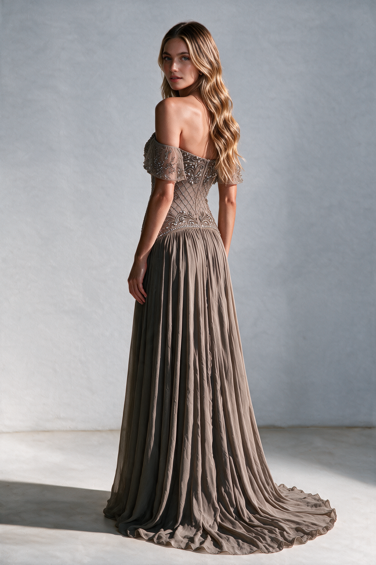 The Ribbon Gown – Caramel
