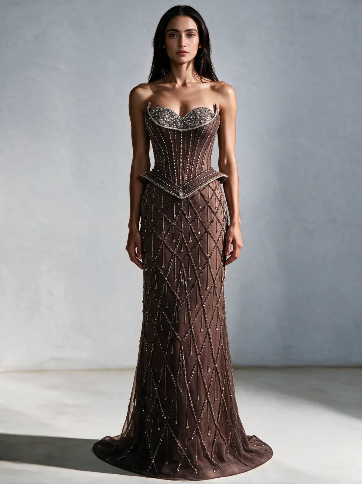 The Duchess Gown – Brown
