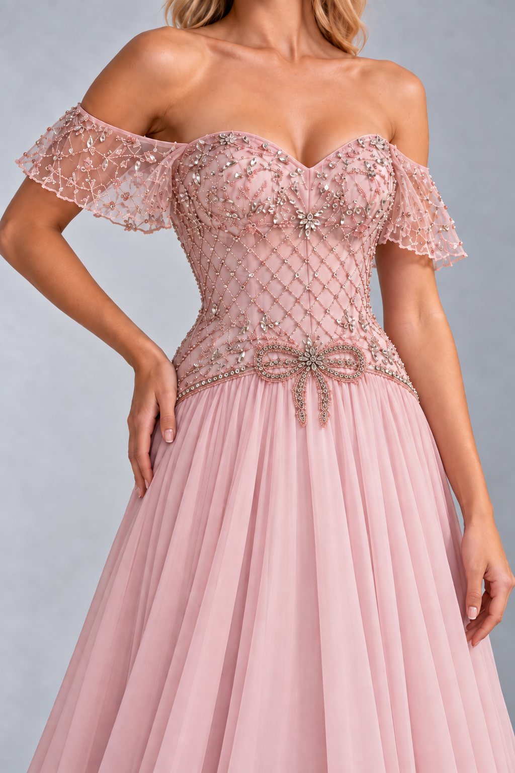 The Ribbon Gown – Blush