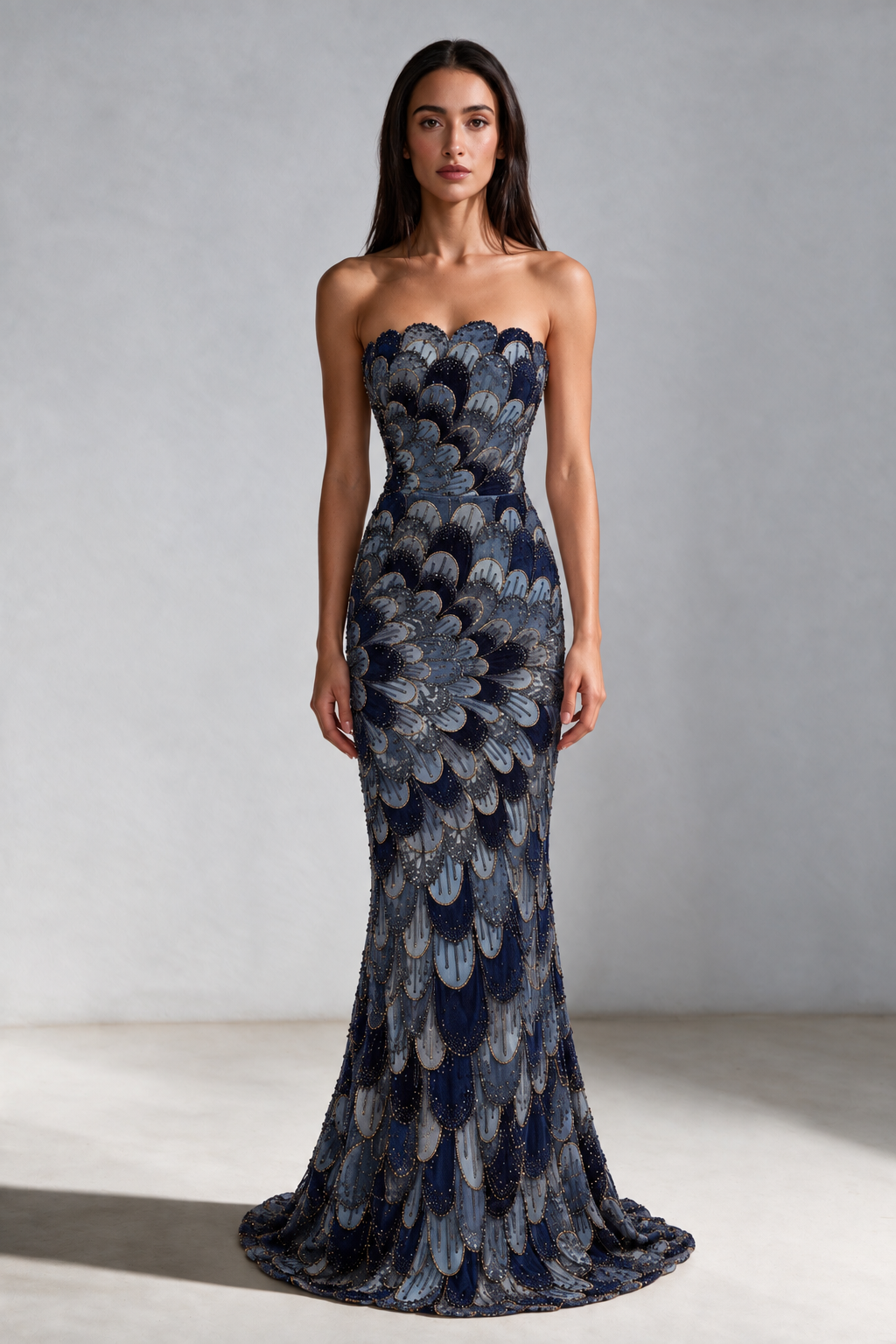The Plume Gown – Midnight