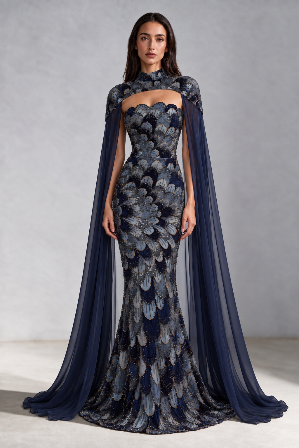 The Plume Gown – Midnight