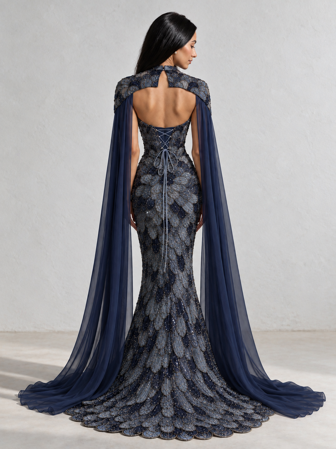 The Plume Gown – Midnight