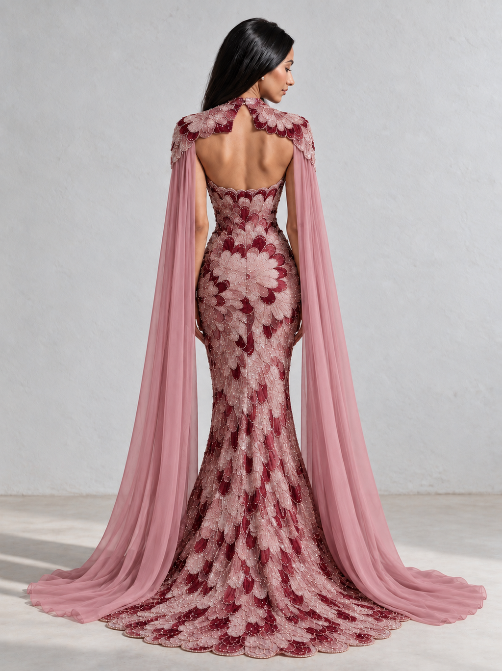 The Plume Gown – Rosewood