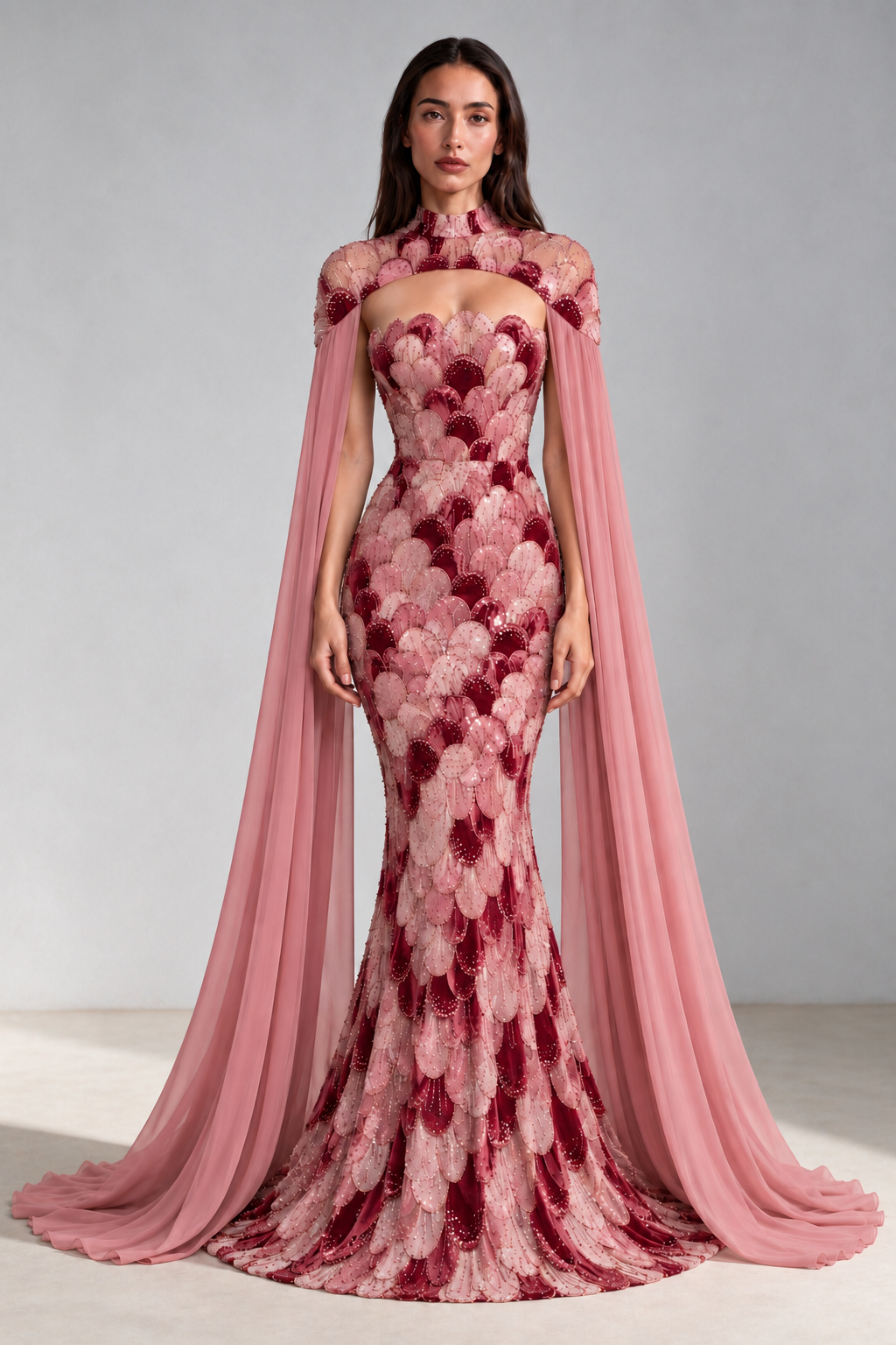 The Plume Gown – Rosewood